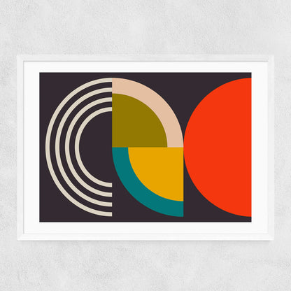 EAS-CCG-00050 Grade-C0 East End Prints Geometric on Black I by Ana Rut Bre 40x50 Framed Art Print RRP £85.00