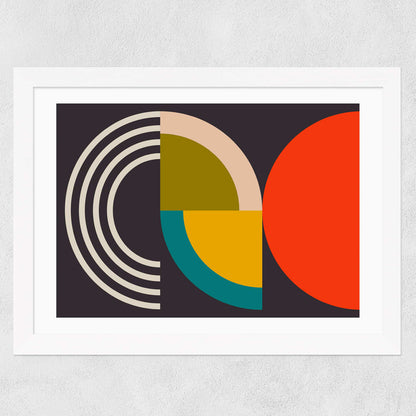 EAS-CCG-00050 Grade-C0 East End Prints Geometric on Black I by Ana Rut Bre 40x50 Framed Art Print RRP £85.00