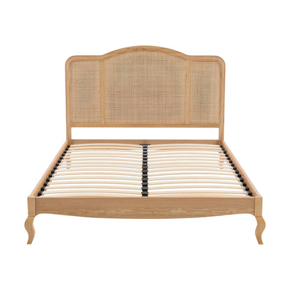 DUS-CC2-03934 Grade-B Dusk Annecy Kingsize Rattan Bed Frame - Natural RRP £305.00