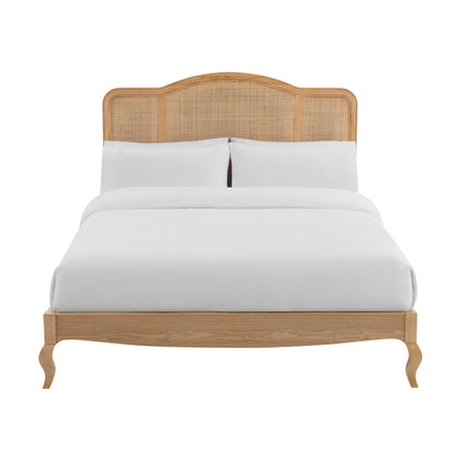 DUS-CC2-03934 Grade-B Dusk Annecy Kingsize Rattan Bed Frame - Natural RRP £305.00