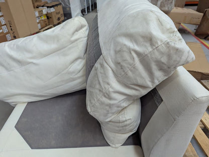 DUS-CC2-06216 Grade-C2 Dusk Cairo Feather 2 Seater Sofa - Vanilla RRP £773.00