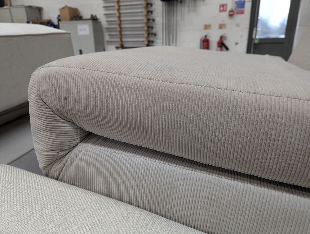 DUS-CC2-01159 Grade-C2 Dusk Seattle Double Click Clack Sofa Bed - Corduroy - Pebble RRP £389.00