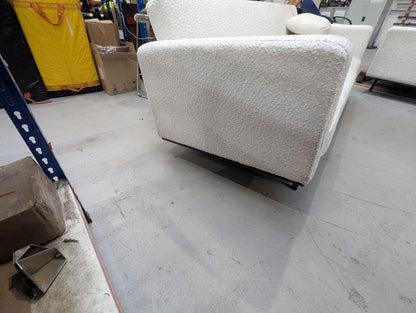 DUS-CC2-01362 Grade-C3 Dusk Hudson Bouclé Click Clack Sofa Bed Off White RRP £339.00