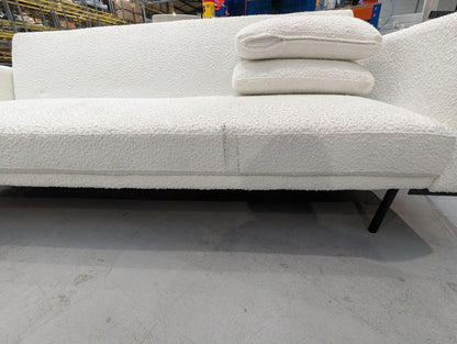 DUS-CC2-01362 Grade-C3 Dusk Hudson Bouclé Click Clack Sofa Bed Off White RRP £339.00