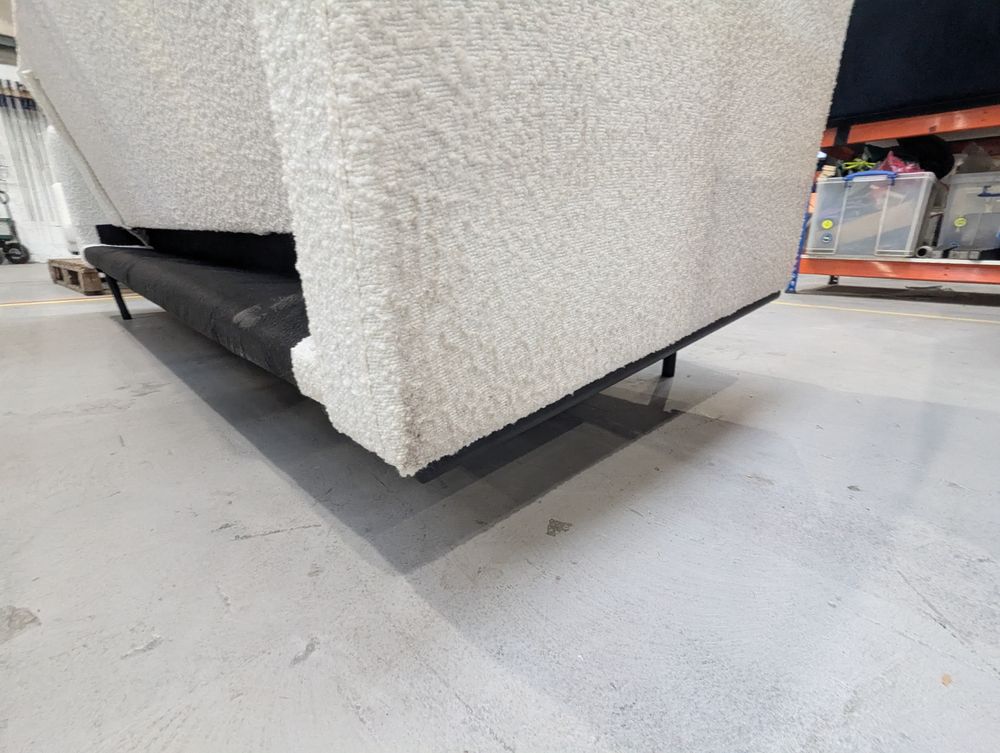 DUS-CC2-01362 Grade-C3 Dusk Hudson Bouclé Click Clack Sofa Bed Off White RRP £339.00