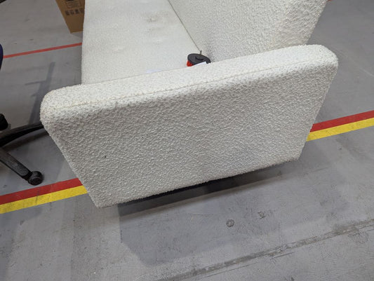 DUS-CC2-01363 Grade-C2 Dusk Hudson Bouclé Click Clack Sofa Bed Off White RRP £339.00