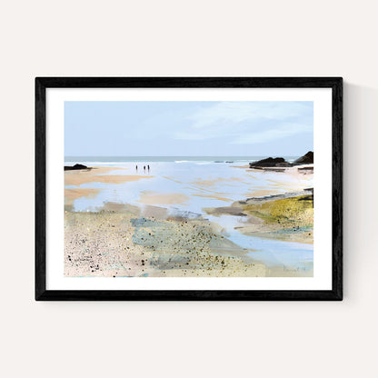 EAS-CCG-00065 Grade-C0 East End Prints East End Prints Sea View by Dan Hobday 40x50 White Framed Art Print RRP £85.00