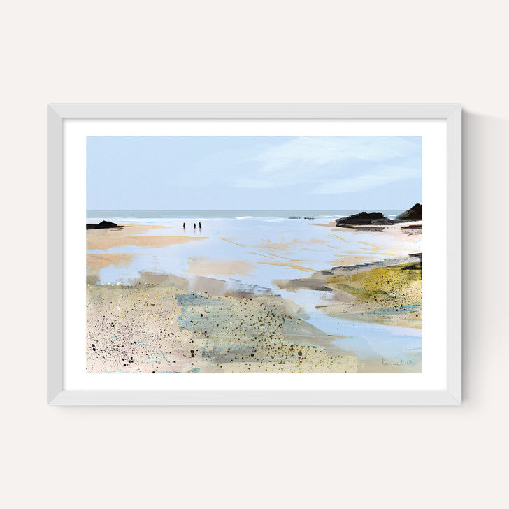 EAS-CCG-00064 Grade-C0 East End Prints East End Prints Sea View by Dan Hobday 30x40 Oak Framed Art Print RRP £60.00