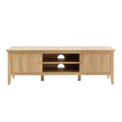 DUS-AUC-03558 Grade-C1 Dusk Nell Tv Unit for TVs up to 60" - Light Wood RRP £149.00