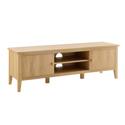DUS-AUC-03558 Grade-C1 Dusk Nell Tv Unit for TVs up to 60" - Light Wood RRP £149.00
