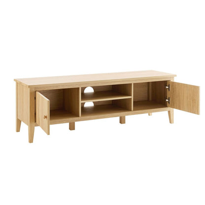 DUS-AUC-03558 Grade-C1 Dusk Nell Tv Unit for TVs up to 60" - Light Wood RRP £149.00