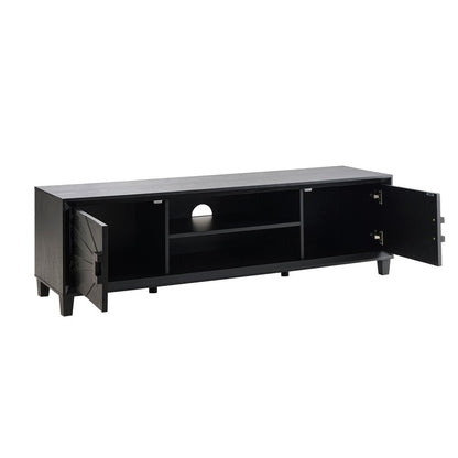 DUS-AUC-03653 Grade-C0 Dusk Amaya Tv Unit - Black RRP £167.00