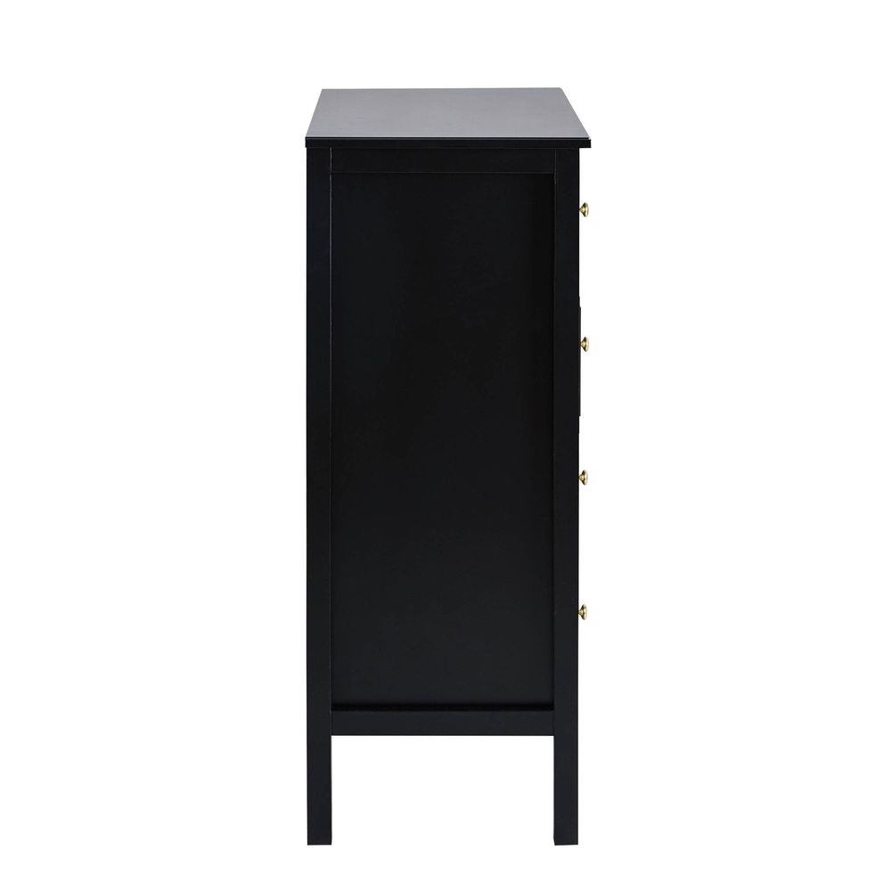 DUS-AUC-03660 Grade-C1 Dusk Carolina 5 Drawer Chest - Black RRP £209.00