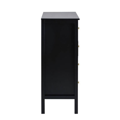 DUS-AUC-03660 Grade-C1 Dusk Carolina 5 Drawer Chest - Black RRP £209.00