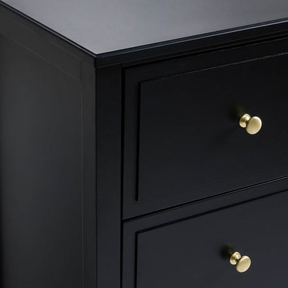 DUS-AUC-03660 Grade-C1 Dusk Carolina 5 Drawer Chest - Black RRP £209.00