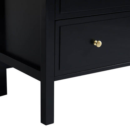 DUS-AUC-03660 Grade-C1 Dusk Carolina 5 Drawer Chest - Black RRP £209.00