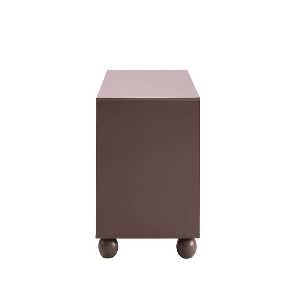 DUS-CC2-02790 Grade-C1 Dusk Rachel Arch Front 4 Door Sideboard - Mocha RRP £218.00