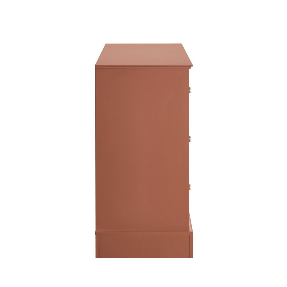 DUS-CC2-02849 Grade-C1 Dusk Ruby 6 Drawer Chest - Terracotta RRP £239.00