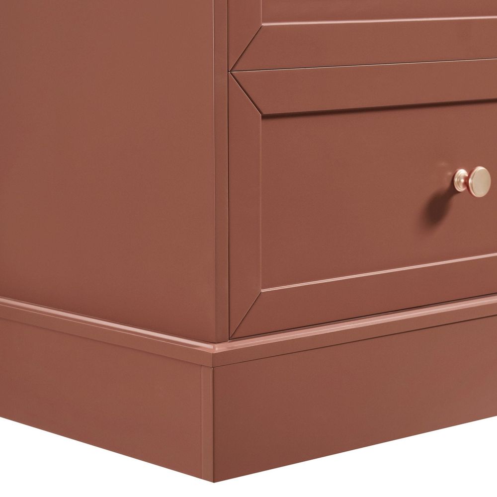 DUS-CC2-02849 Grade-C1 Dusk Ruby 6 Drawer Chest - Terracotta RRP £239.00