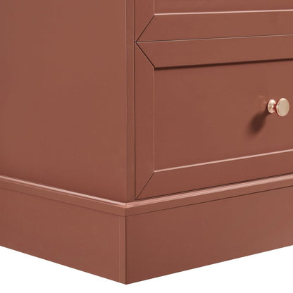 DUS-CC2-02849 Grade-C1 Dusk Ruby 6 Drawer Chest - Terracotta RRP £239.00