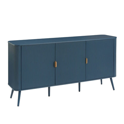 DUS-CC2-02936 Grade-C1 Dusk Hattie 3 Door Sideboard - Teal RRP £251.00