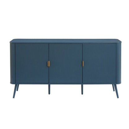 DUS-CC2-02936 Grade-C1 Dusk Hattie 3 Door Sideboard - Teal RRP £251.00