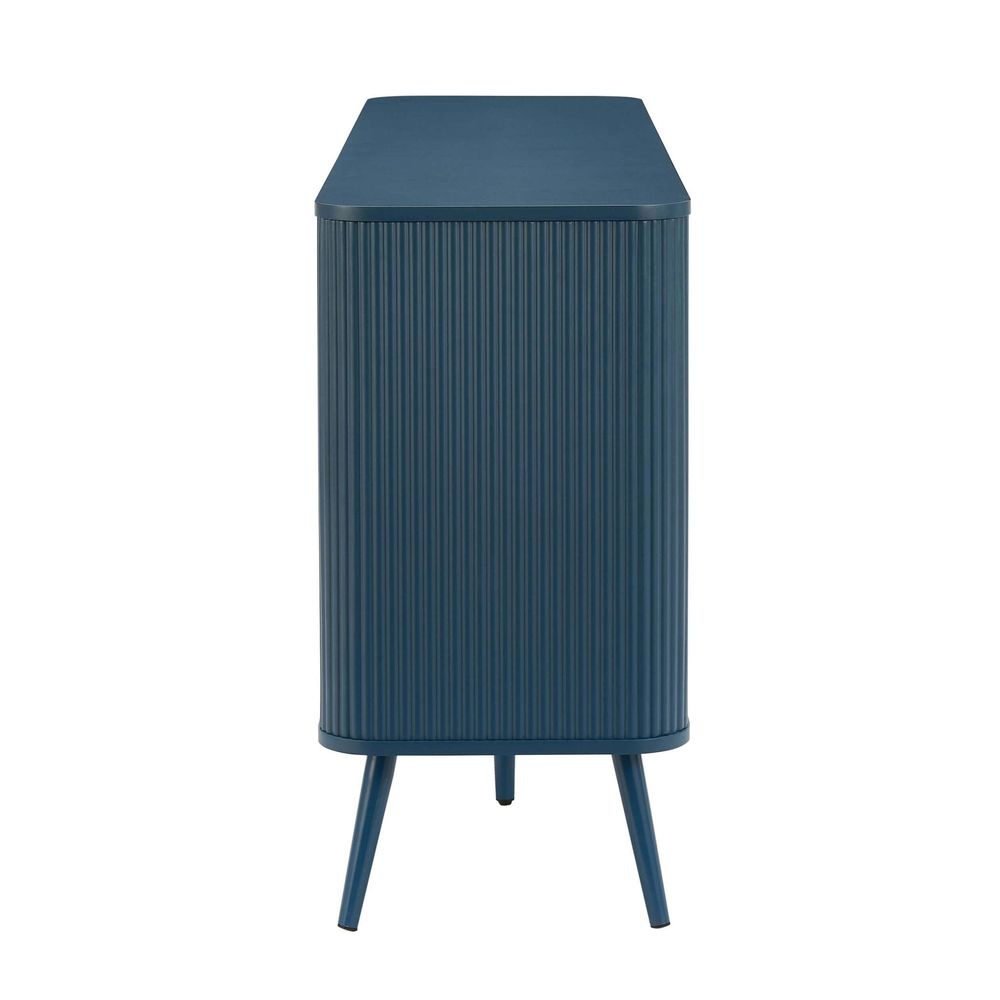 DUS-CC2-02936 Grade-C1 Dusk Hattie 3 Door Sideboard - Teal RRP £251.00