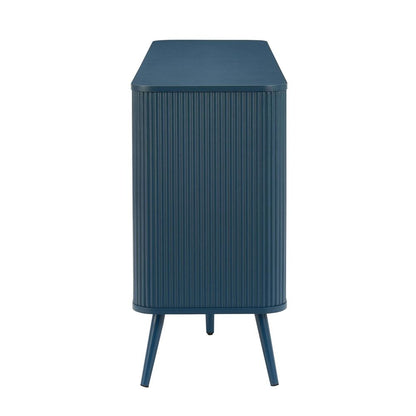 DUS-CC2-02936 Grade-C1 Dusk Hattie 3 Door Sideboard - Teal RRP £251.00