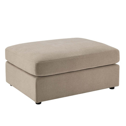 DUS-CC2-03380 Grade-C1 Dusk Miami Pouffe - Chenille Oatmeal RRP £199.00