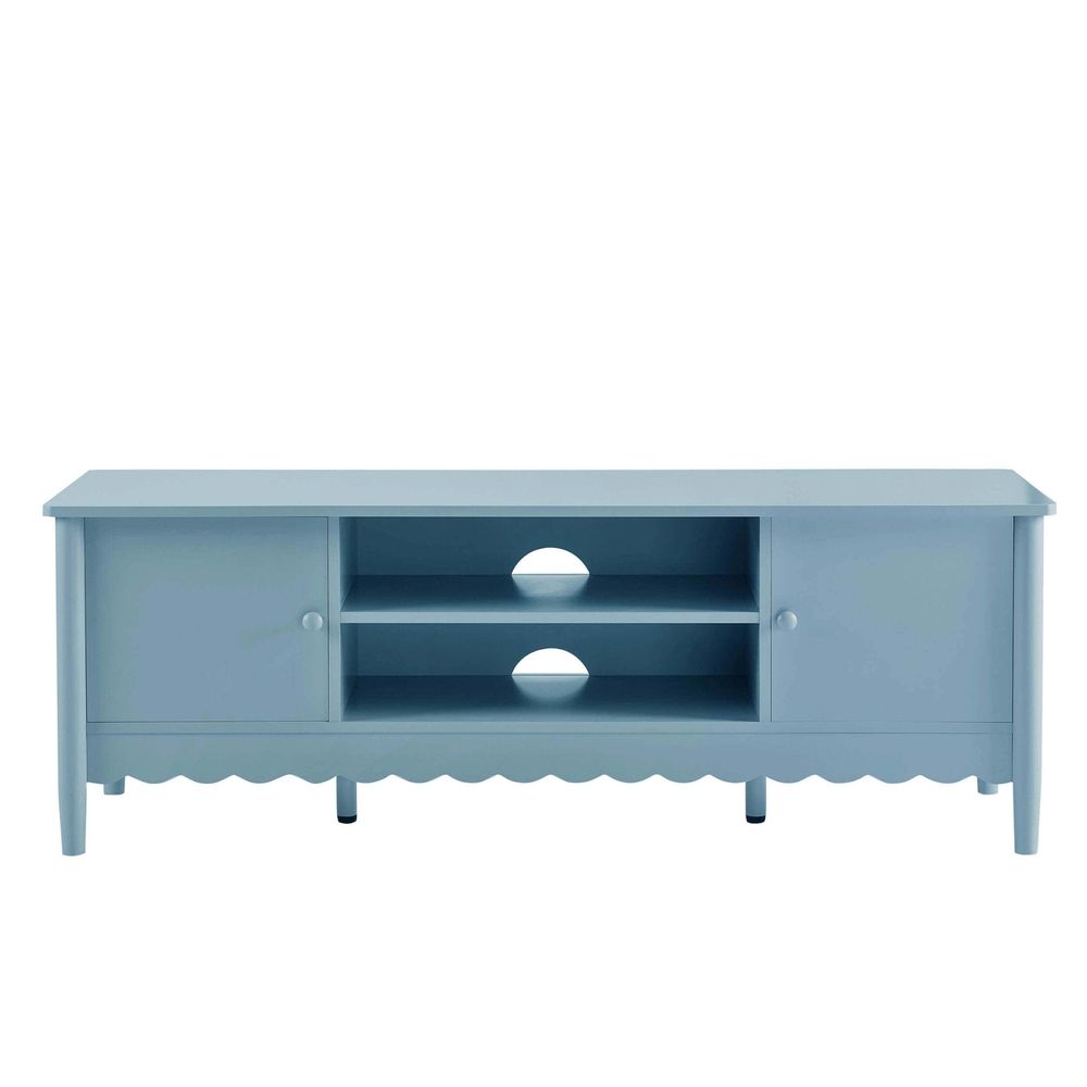 DUS-CC2-03941 Grade-B Dusk Betty Tv Unit for TVs up to 60" - Sky Blue RRP £111.00
