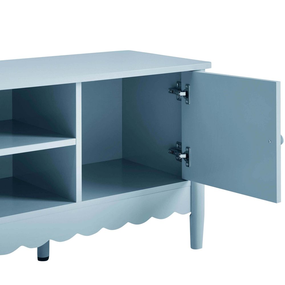 DUS-CC2-03941 Grade-B Dusk Betty Tv Unit for TVs up to 60" - Sky Blue RRP £111.00