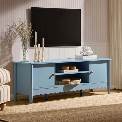 DUS-CC2-03941 Grade-B Dusk Betty Tv Unit for TVs up to 60" - Sky Blue RRP £111.00