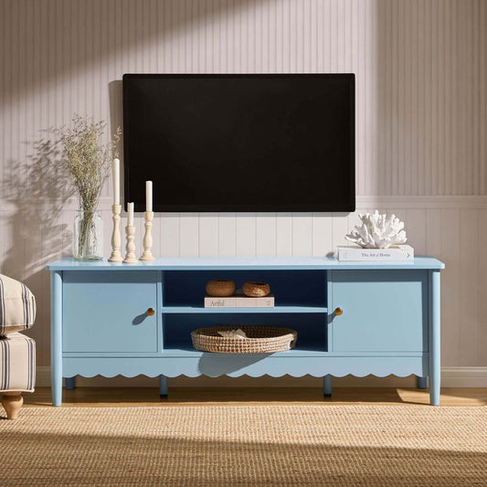 DUS-CC2-03942 Grade-B Dusk Betty Tv Unit for TVs up to 60" - Sky Blue RRP £111.00