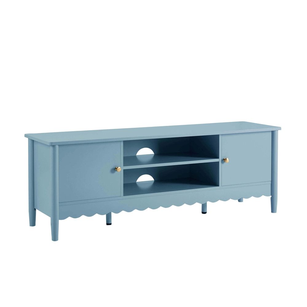 DUS-CC2-03942 Grade-B Dusk Betty Tv Unit for TVs up to 60" - Sky Blue RRP £111.00