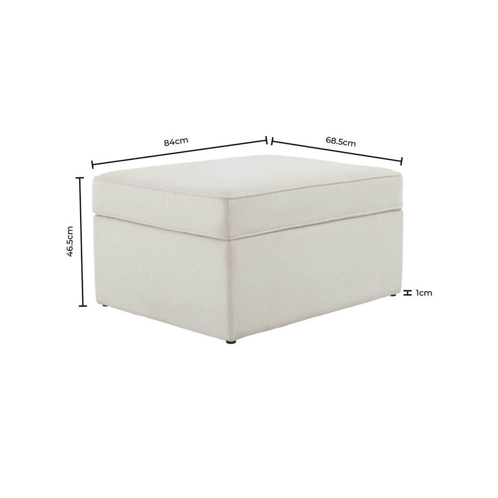DUS-CC2-03994 Grade-B Dusk Soho Ottoman Storage Pouffe - Ink RRP £199.00