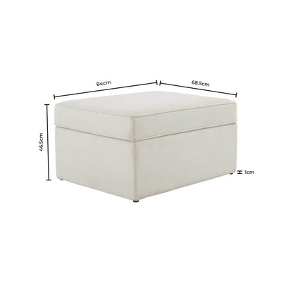 DUS-CC2-03994 Grade-B Dusk Soho Ottoman Storage Pouffe - Ink RRP £199.00