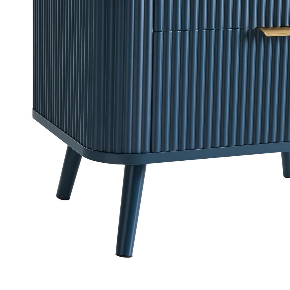 DUS-CC2-04068 Grade-B Dusk Hattie 2 Drawer Bedside Table - Teal RRP £139.00