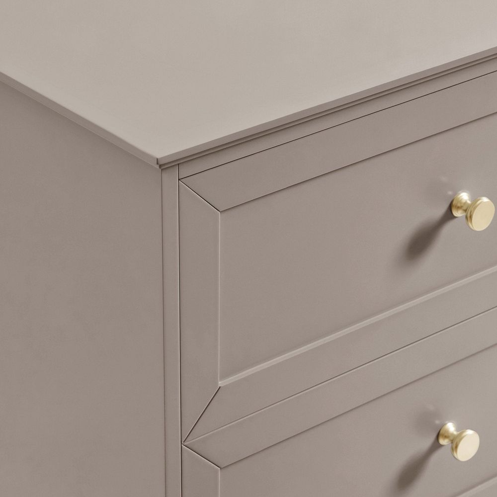 DUS-CC2-04307 Grade-B Dusk Ruby 6 Drawer Chest - Taupe RRP £239.00
