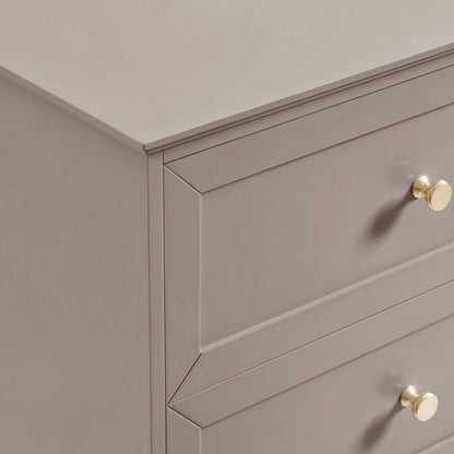 DUS-CC2-04307 Grade-B Dusk Ruby 6 Drawer Chest - Taupe RRP £239.00