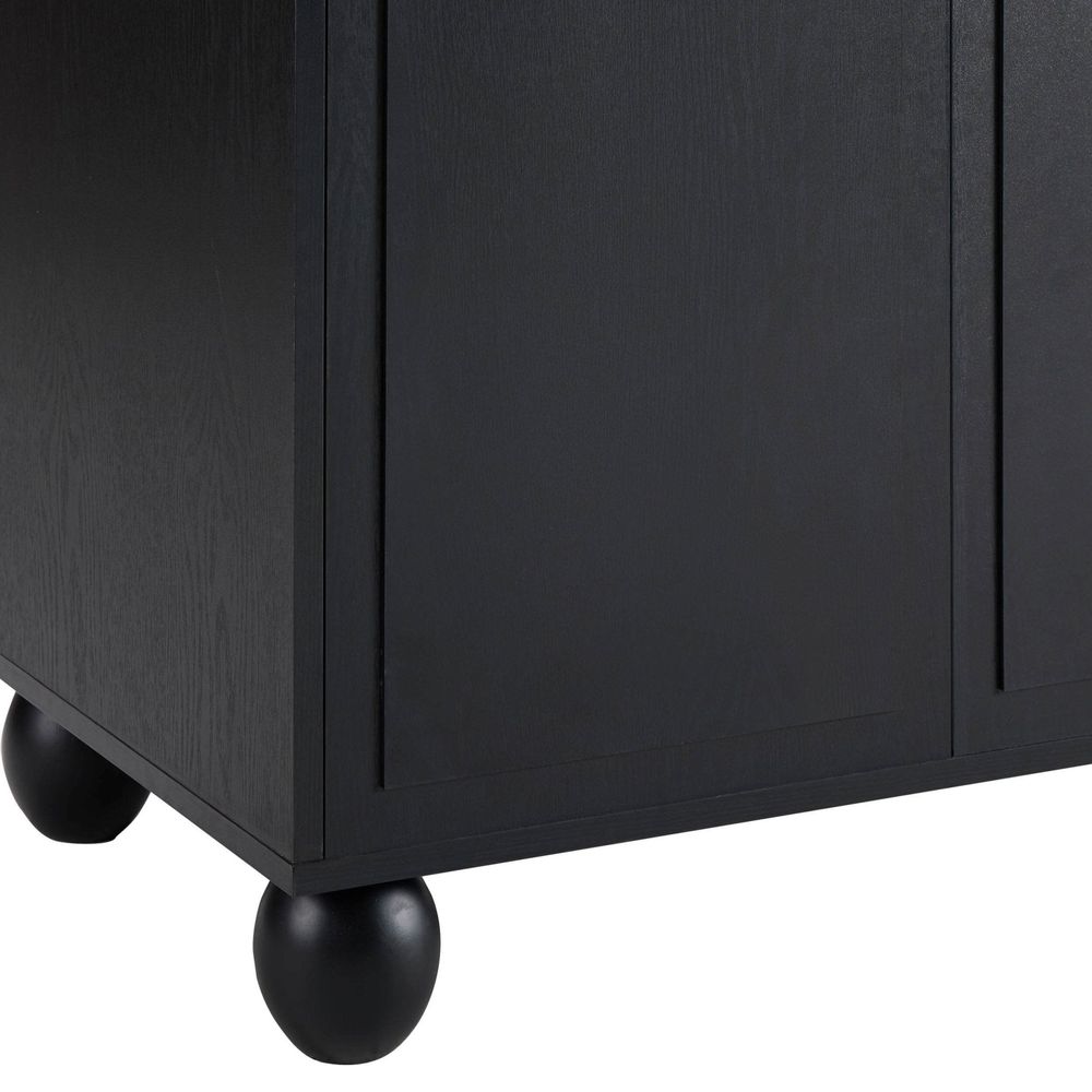 DUS-CC2-04391 Grade-B Dusk Rachel Arch Front 4 Door Sideboard - Black RRP £229.00