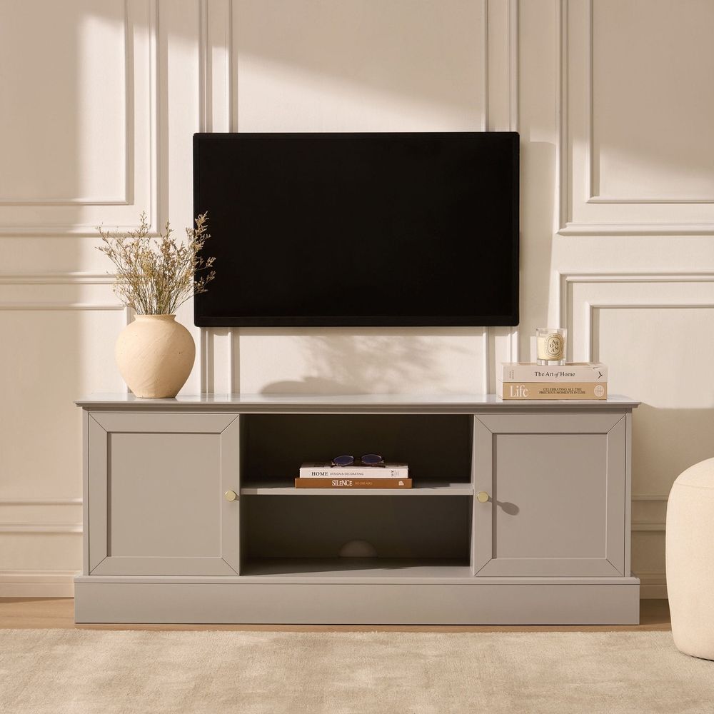 DUS-CC2-04733 Grade-B Dusk Ruby TV Unit for TVs up to 60" - Taupe RRP £199.00