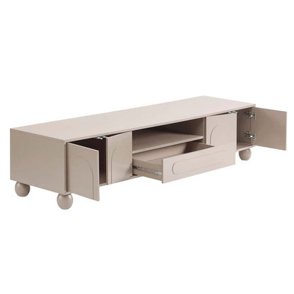 DUS-CC2-05034 Grade-BER Dusk Rachel Arch Front Tv Unit for TVs up to 75" - Taupe RRP £170.00