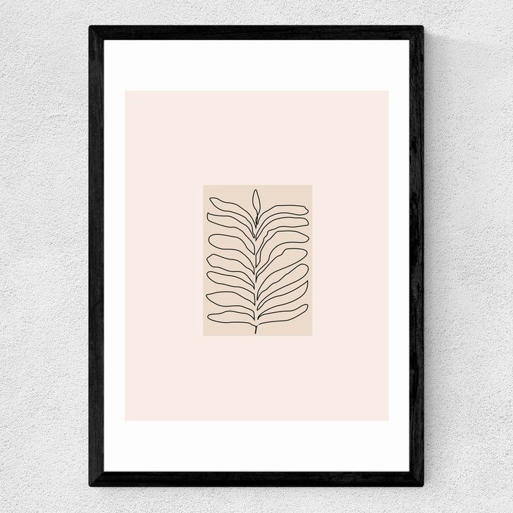 EAS-CCG-00025 Grade-C0 East End Prints East End Prints Organics by Flower Love Child 25x30 Black Framed Art Print RRP £50.00