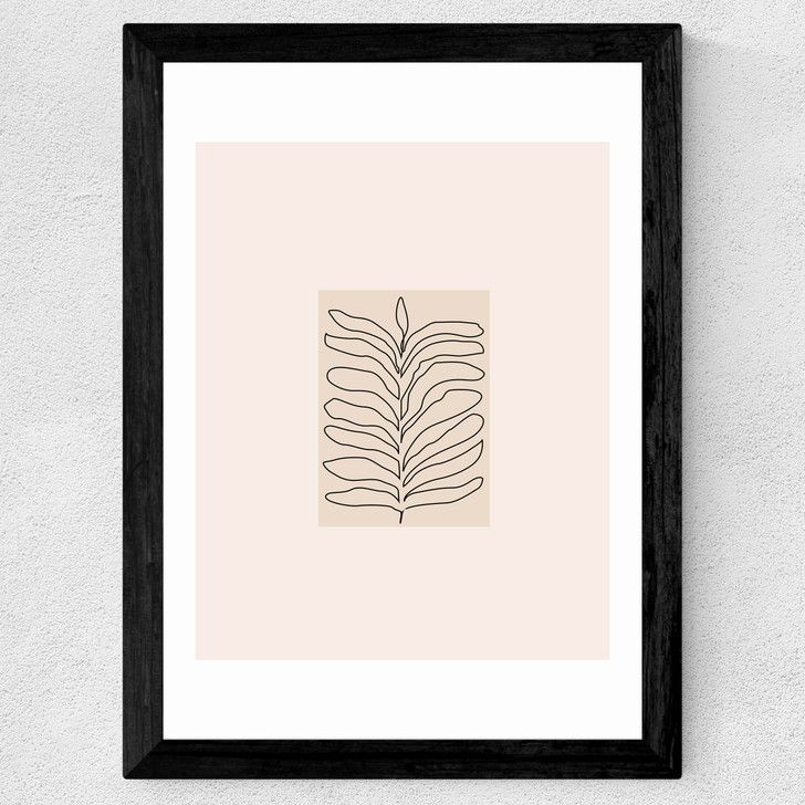 EAS-CCG-00025 Grade-C0 East End Prints East End Prints Organics by Flower Love Child 25x30 Black Framed Art Print RRP £50.00