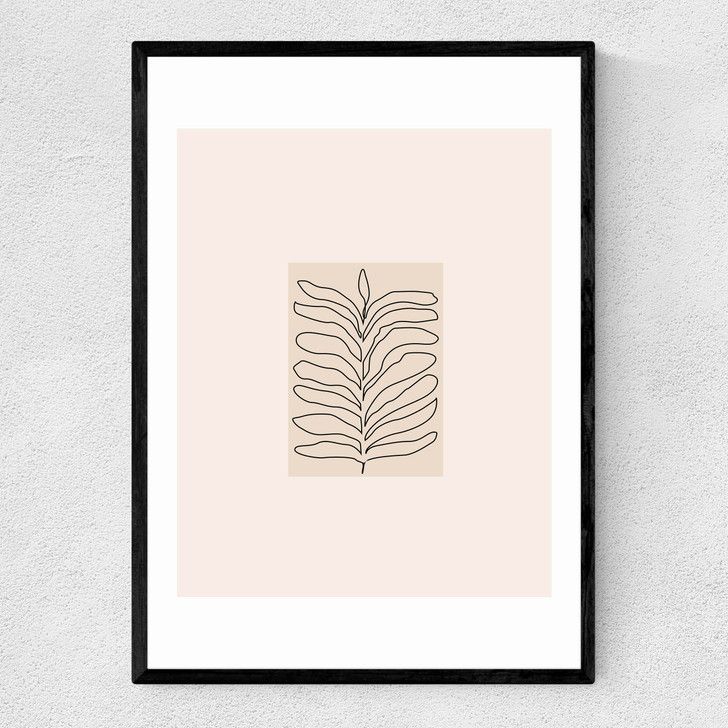 EAS-CCG-00025 Grade-C0 East End Prints East End Prints Organics by Flower Love Child 25x30 Black Framed Art Print RRP £50.00
