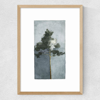 EAS-CCG-00037 Grade-C0 East End Prints East End Prints The Pine III by Jörgen Hansson 25x30 Black Framed Art Print RRP £50.00
