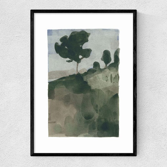 EAS-CCG-00038 Grade-C0 East End Prints East End Prints The Slope II by Jörgen Hansson 25x30 Black Framed Art Print RRP £50.00
