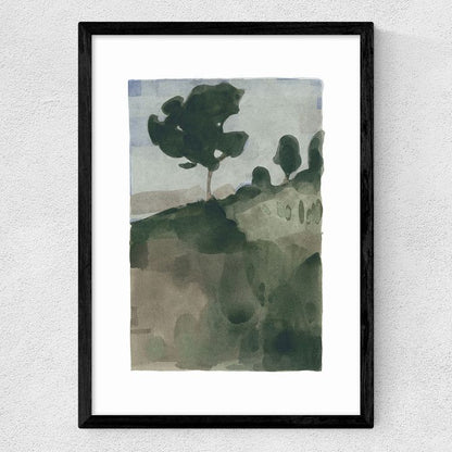 EAS-CCG-00038 Grade-C0 East End Prints East End Prints The Slope II by Jörgen Hansson 25x30 Black Framed Art Print RRP £50.00