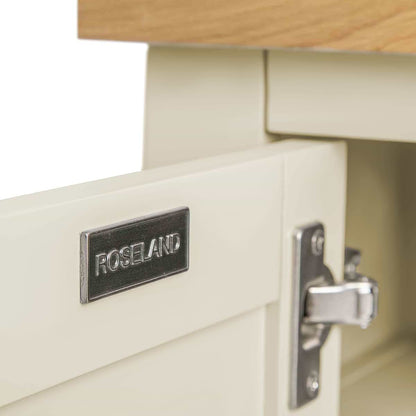 ROS-OUT-00006 Grade-C0 Roseland Furniture Farro Cream 120cm TV Stand RRP £224.95