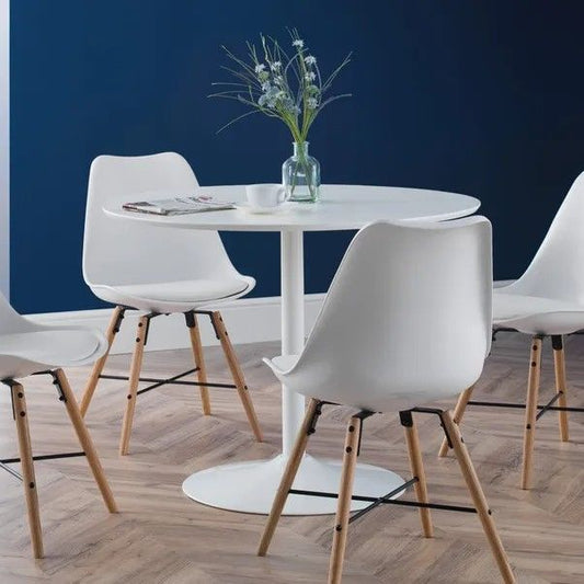 FIK-NEW-00032 Grade-C0 Fika Interiors Habitat Lance Dining Table White RRP £175.00